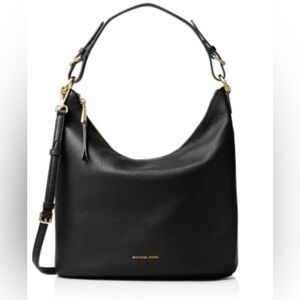 Michael Kors Black Leather Hobo Bag